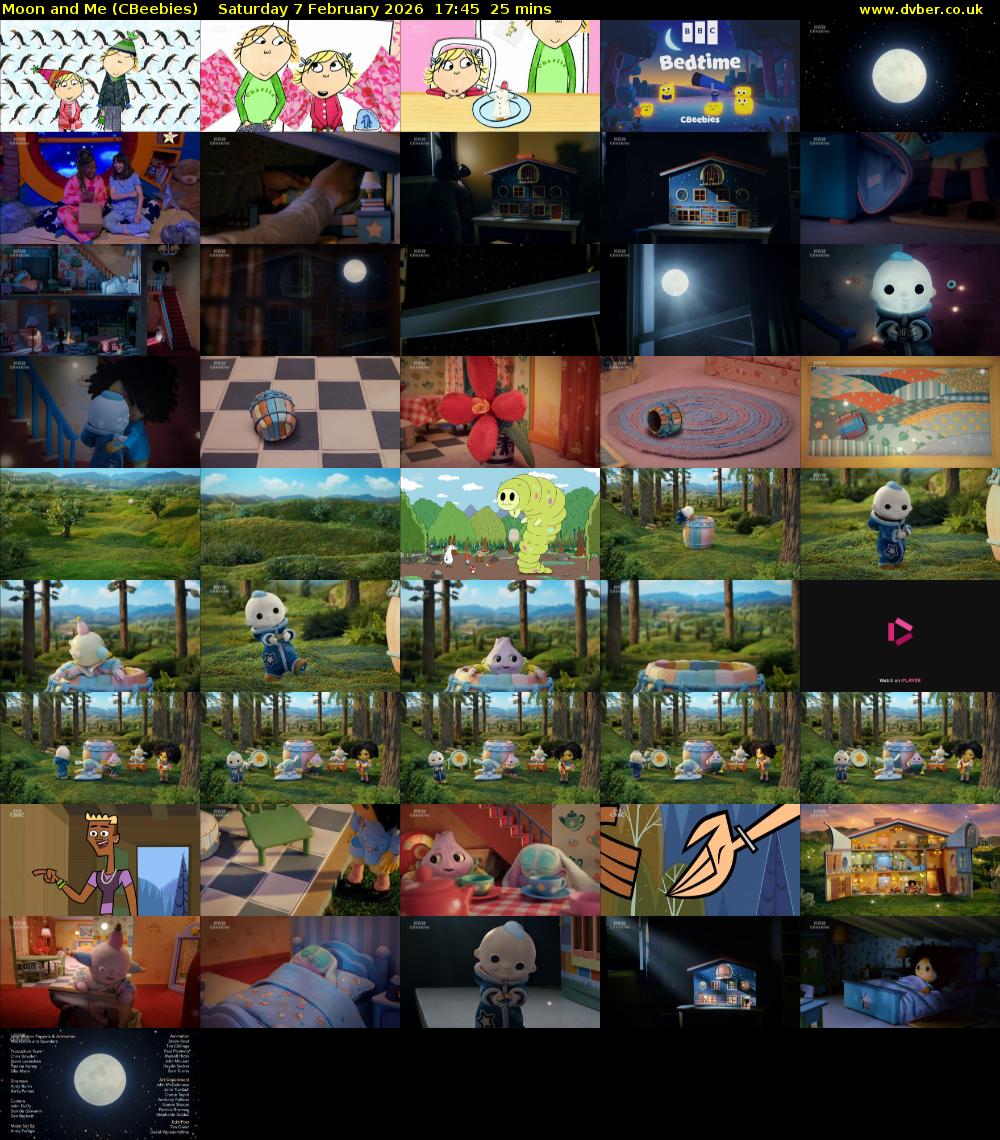 Moon and Me (CBeebies) Saturday 7 February 2026 17:45 - 18:10