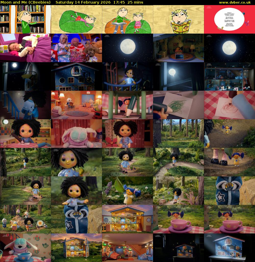 Moon and Me (CBeebies) Saturday 14 February 2026 17:45 - 18:10