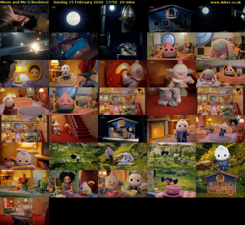 Moon and Me (CBeebies) Sunday 15 February 2026 17:50 - 18:10