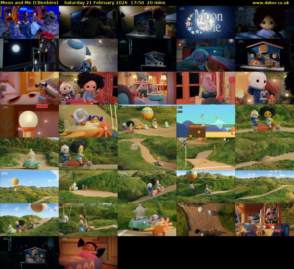 Moon and Me (CBeebies) Saturday 21 February 2026 17:50 - 18:10