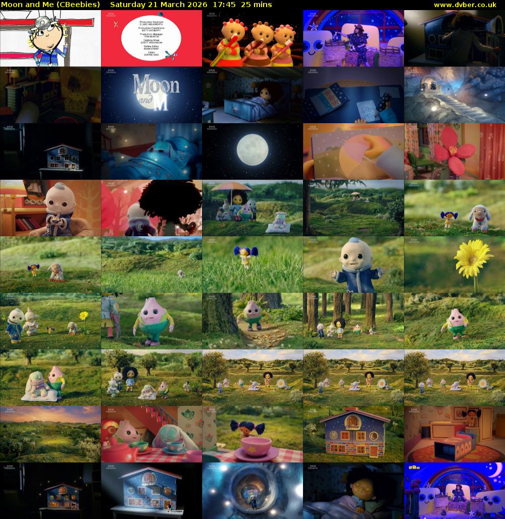 Moon and Me (CBeebies) Saturday 21 March 2026 17:45 - 18:10