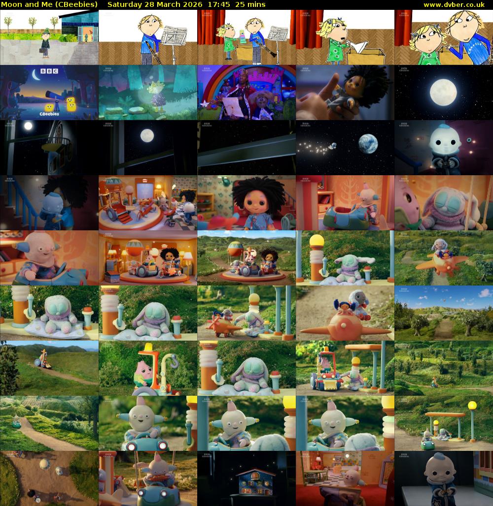Moon and Me (CBeebies) Saturday 28 March 2026 17:45 - 18:10