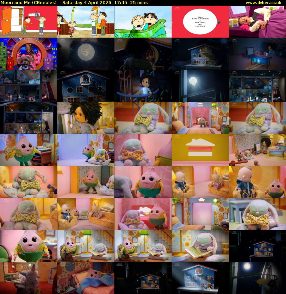 Moon and Me (CBeebies) Saturday 4 April 2026 17:45 - 18:10