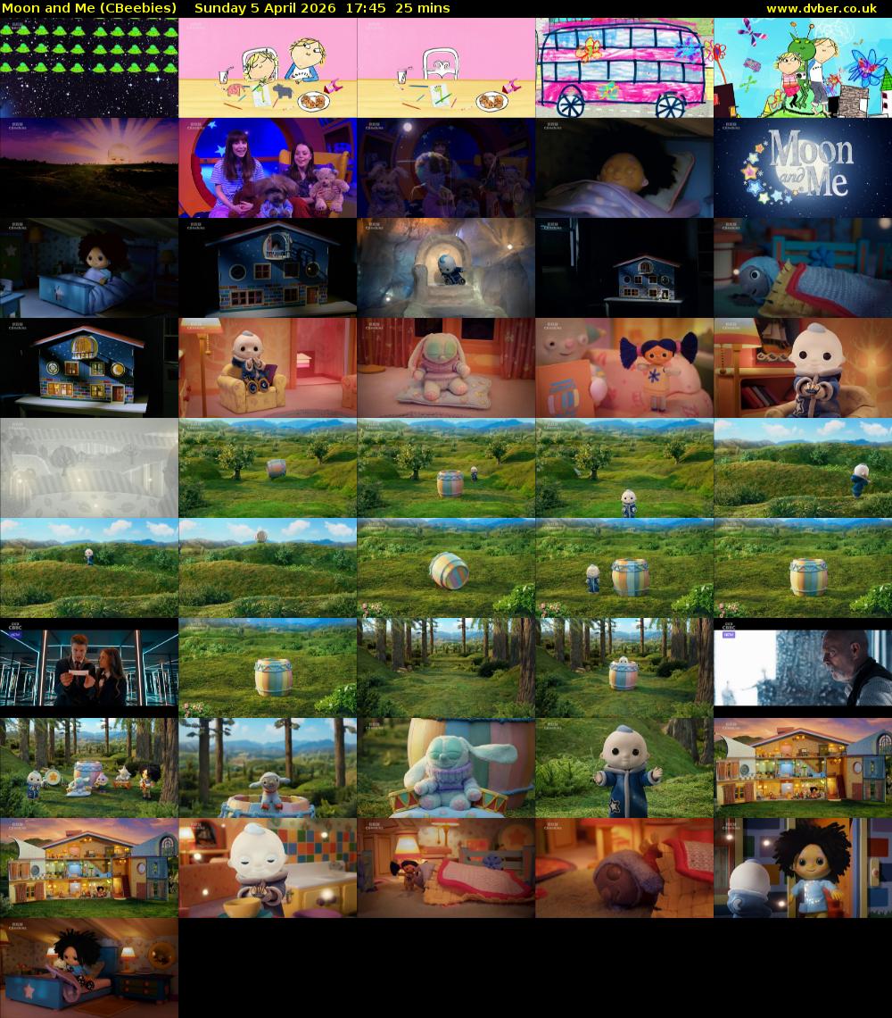 Moon and Me (CBeebies) Sunday 5 April 2026 17:45 - 18:10