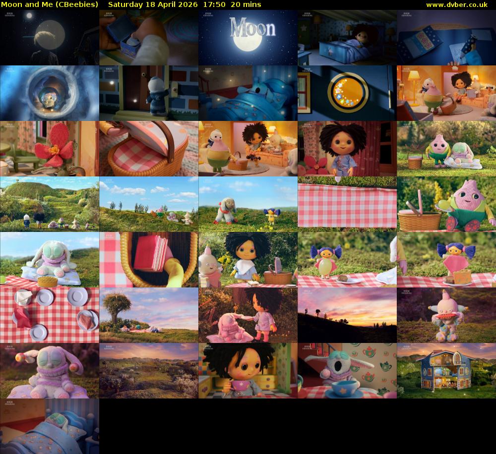 Moon and Me (CBeebies) Saturday 18 April 2026 17:50 - 18:10