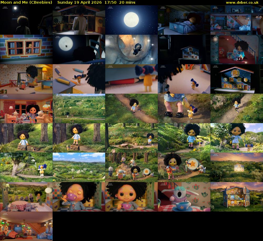 Moon and Me (CBeebies) Sunday 19 April 2026 17:50 - 18:10