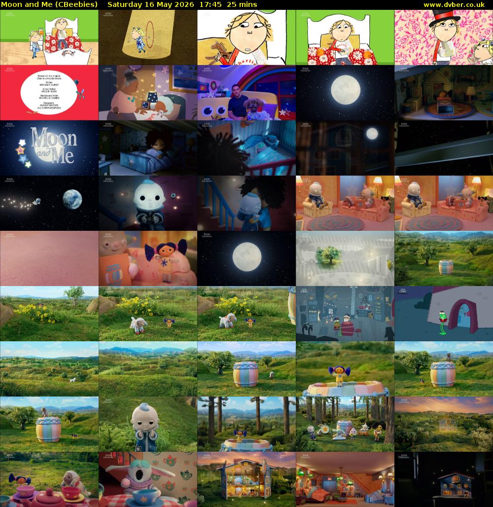 Moon and Me (CBeebies) Saturday 16 May 2026 17:45 - 18:10