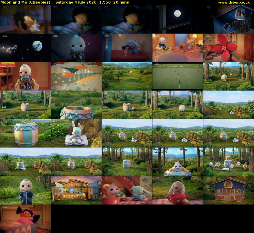 Moon and Me (CBeebies) Saturday 4 July 2026 17:50 - 18:10