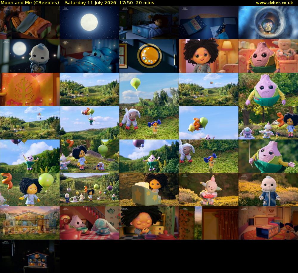 Moon and Me (CBeebies) Saturday 11 July 2026 17:50 - 18:10
