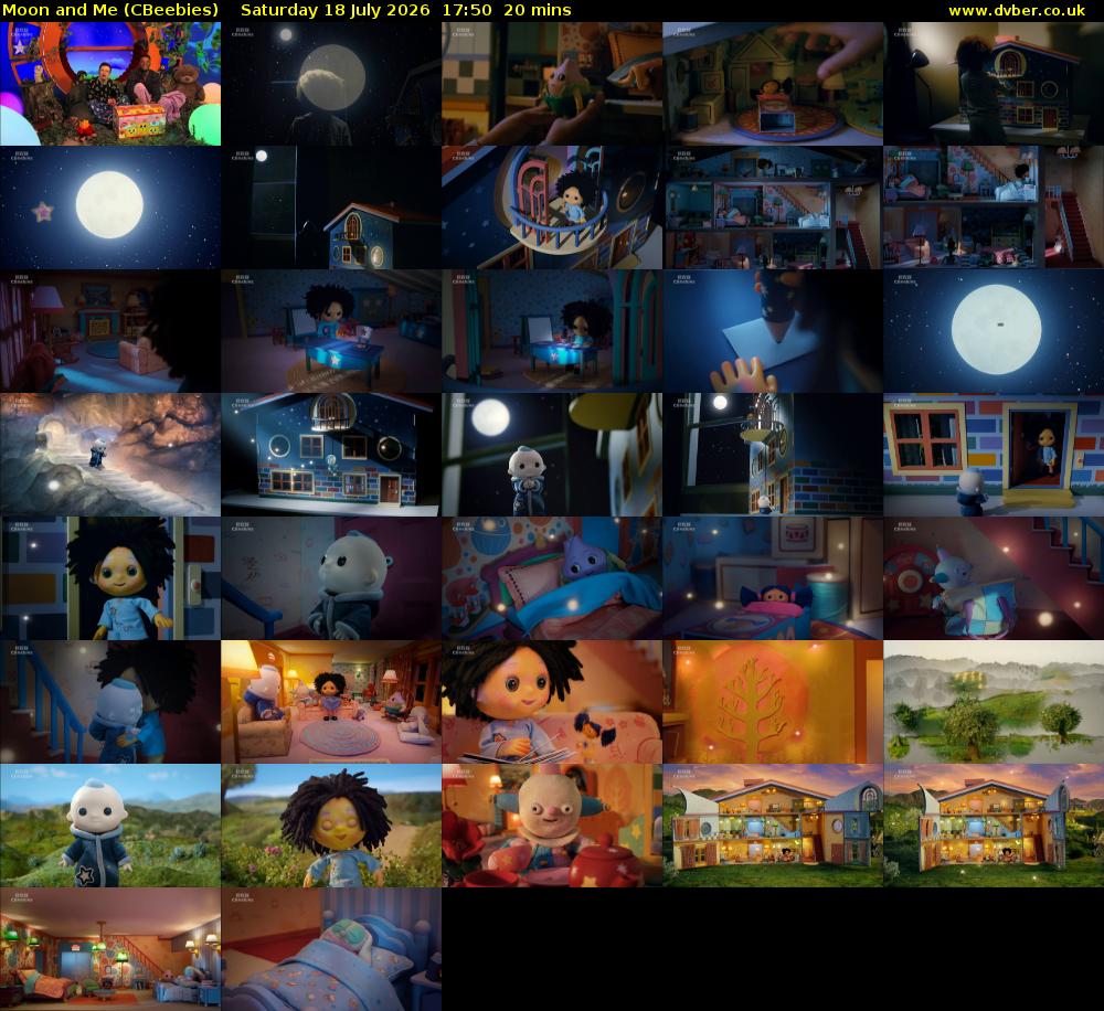 Moon and Me (CBeebies) Saturday 18 July 2026 17:50 - 18:10