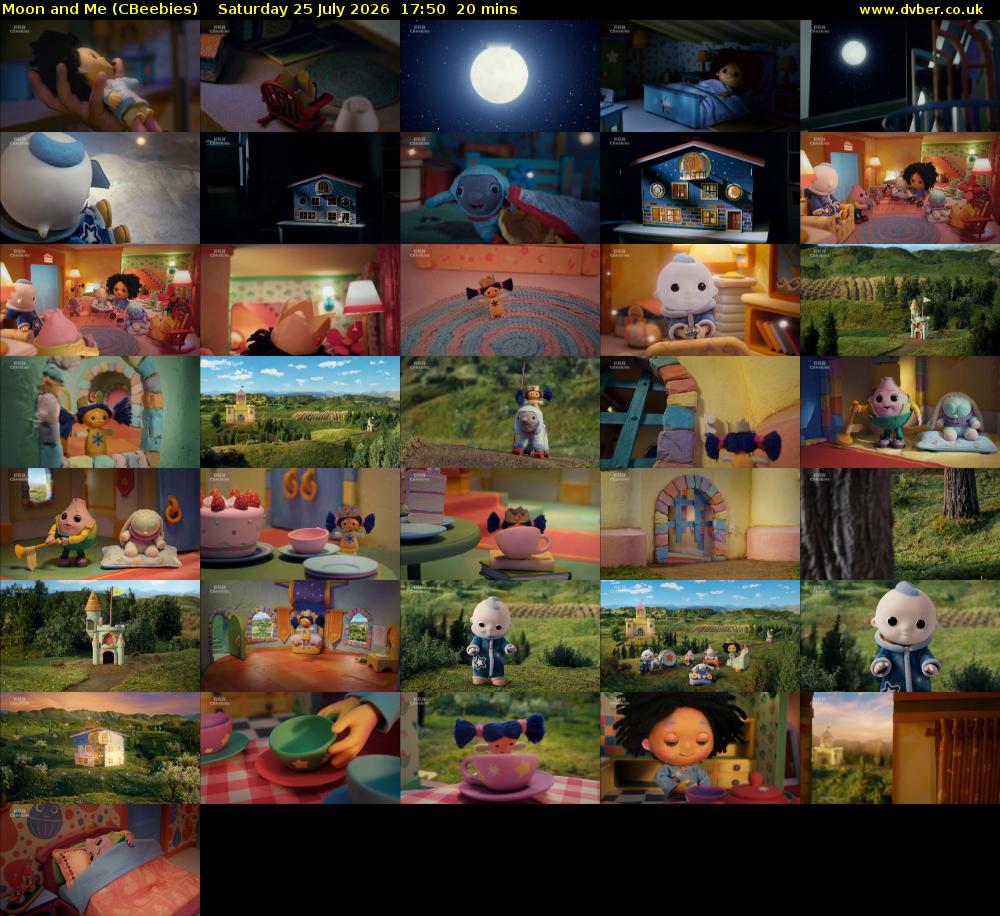 Moon and Me (CBeebies) Saturday 25 July 2026 17:50 - 18:10