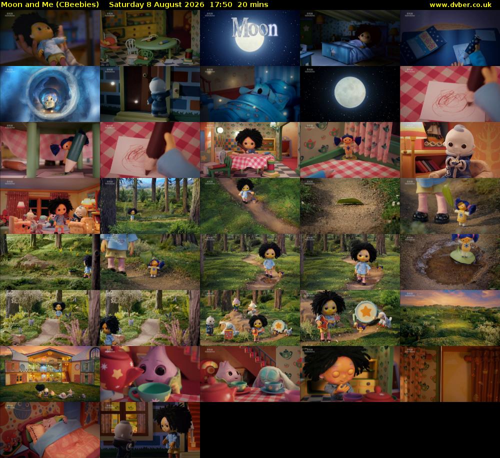 Moon and Me (CBeebies) Saturday 8 August 2026 17:50 - 18:10