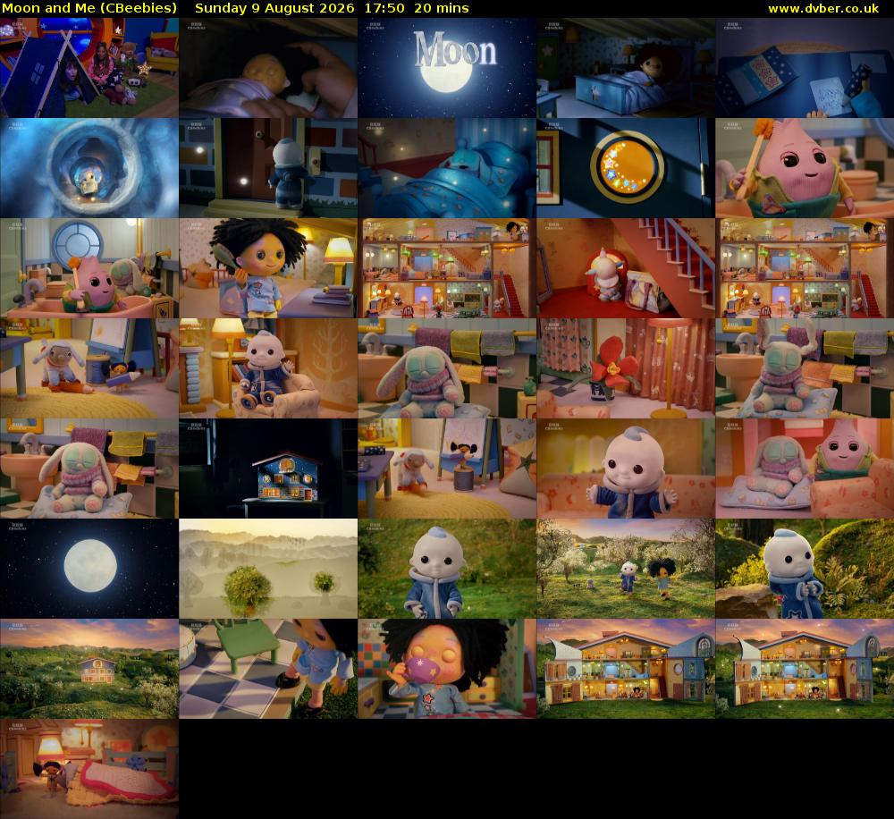 Moon and Me (CBeebies) Sunday 9 August 2026 17:50 - 18:10