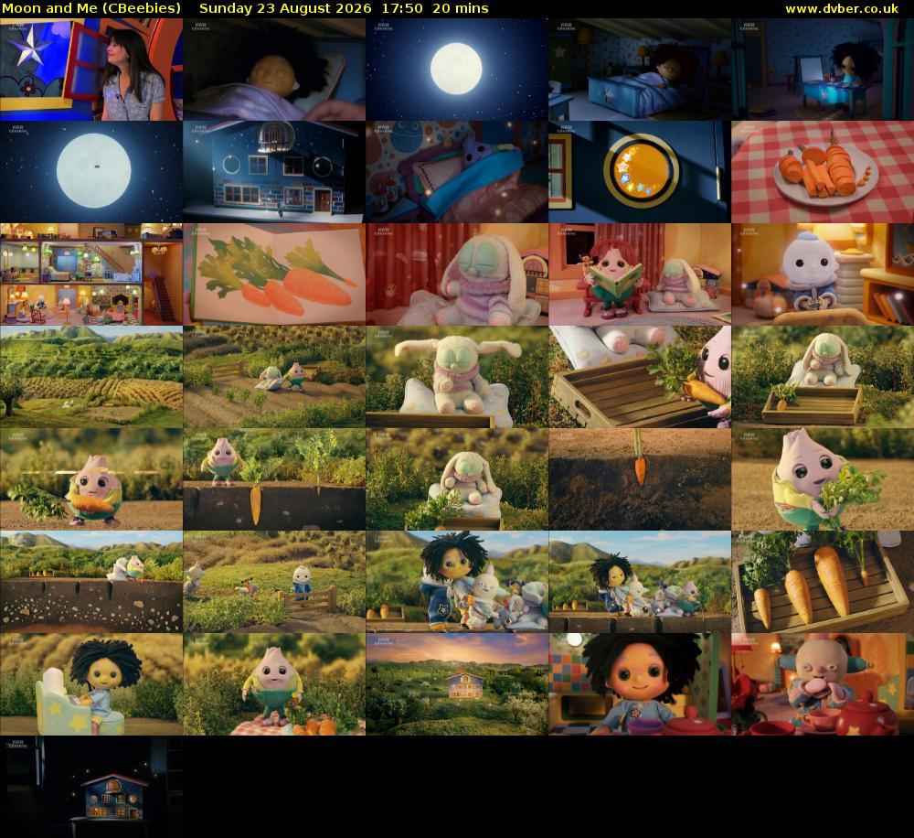 Moon and Me (CBeebies) Sunday 23 August 2026 17:50 - 18:10