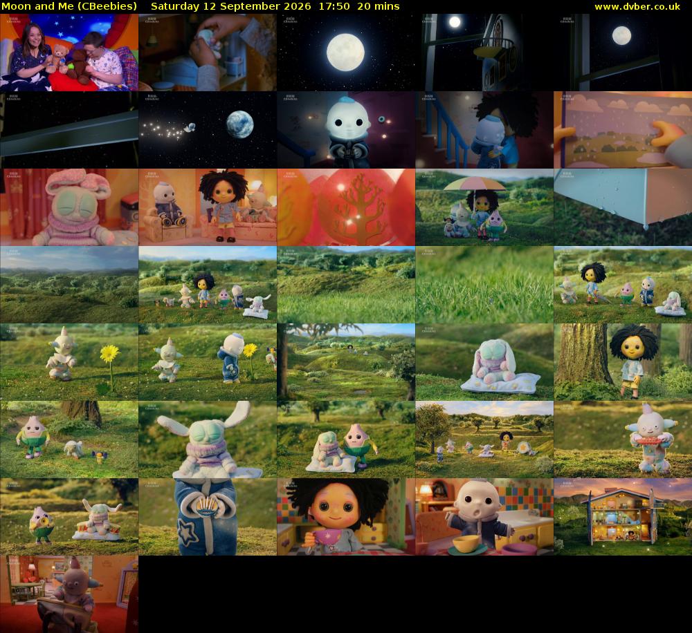 Moon and Me (CBeebies) Saturday 12 September 2026 17:50 - 18:10