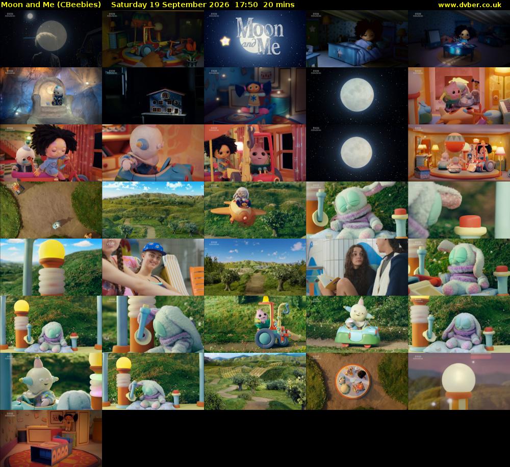 Moon and Me (CBeebies) Saturday 19 September 2026 17:50 - 18:10