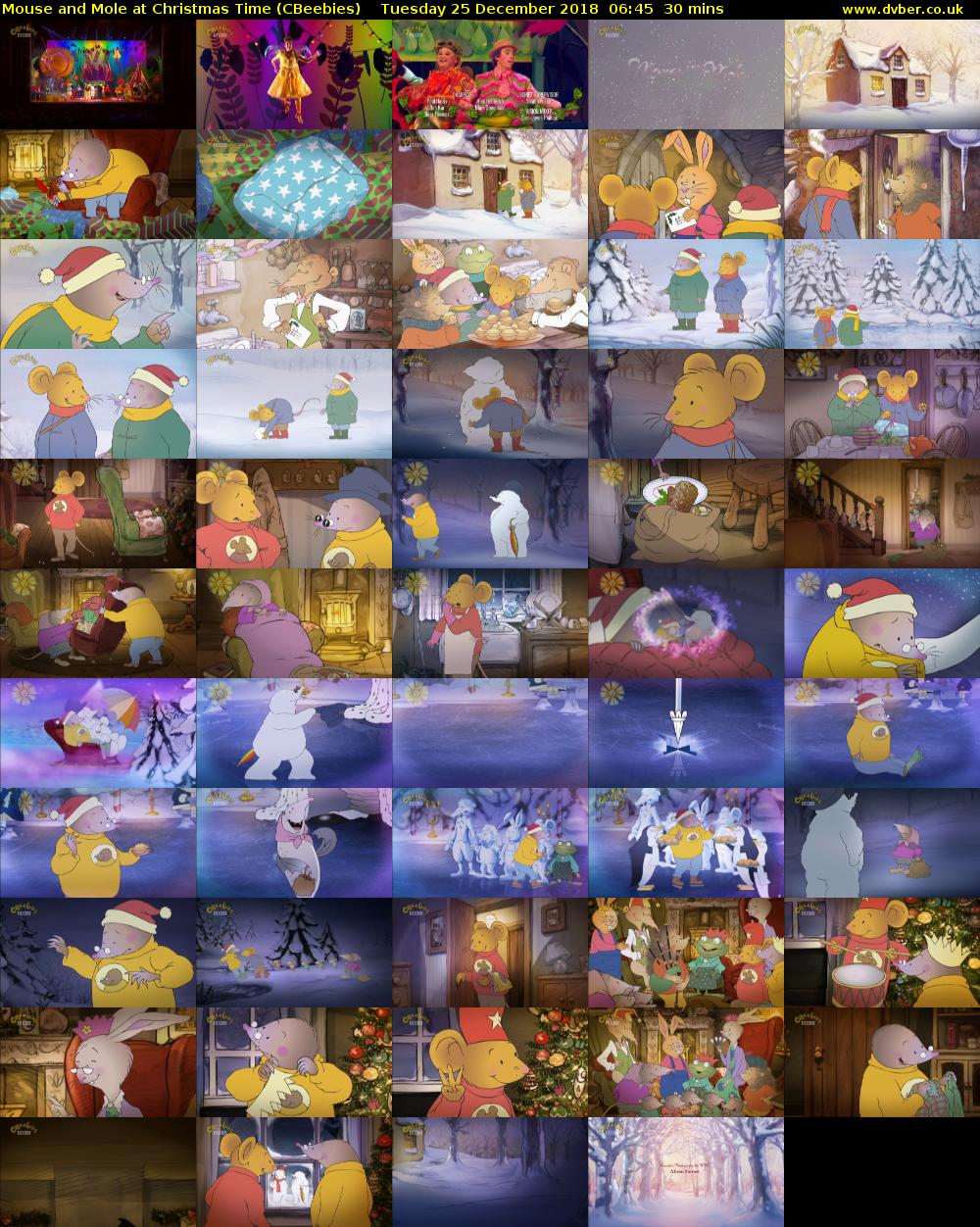 Mouse and Mole at Christmas Time (CBeebies) Tuesday 25 December 2018 06:45 - 07:15