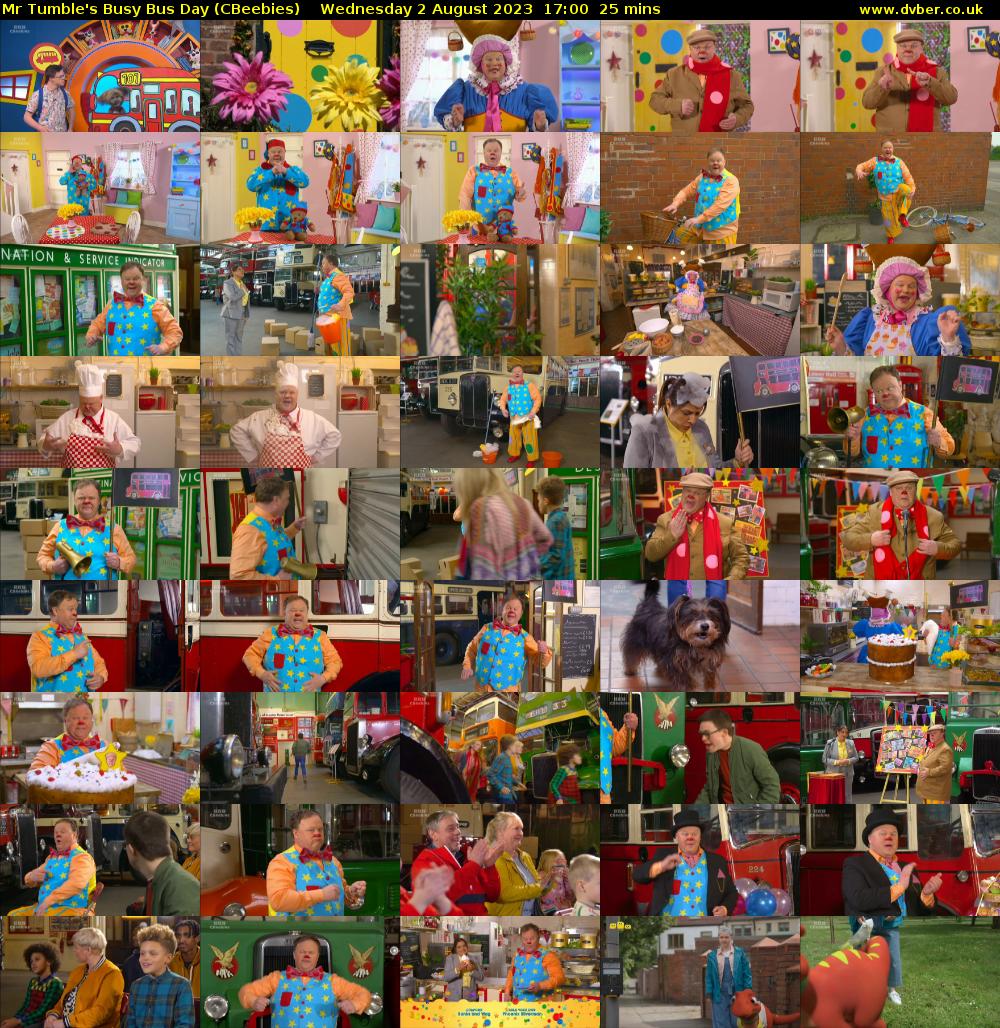 Mr Tumble's Busy Bus Day (CBeebies) Wednesday 2 August 2023 17:00 - 17:25