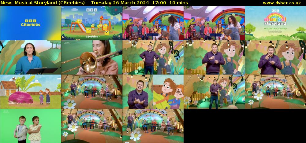 Musical Storyland (CBeebies) Tuesday 26 March 2024 17:00 - 17:10