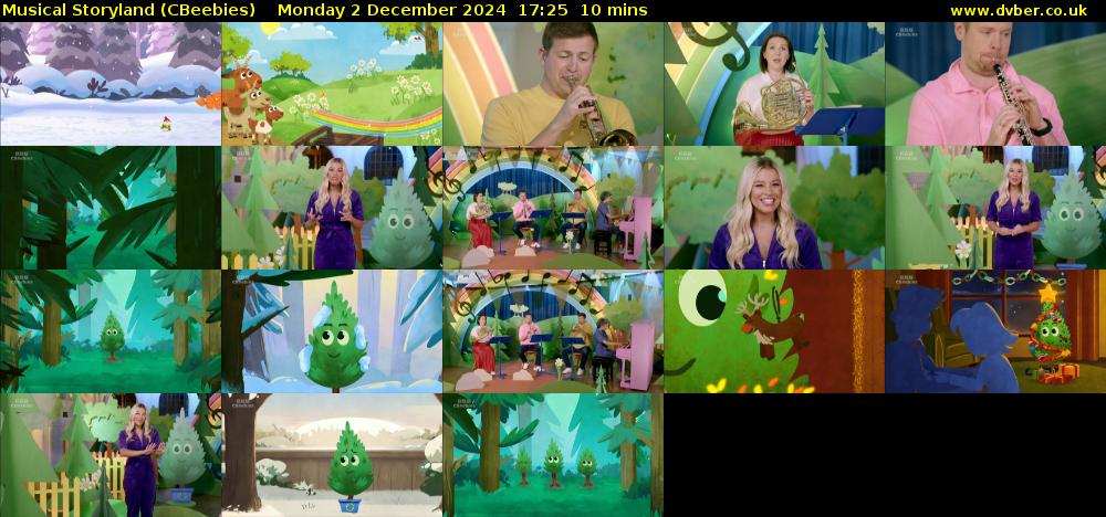 Musical Storyland (CBeebies) Monday 2 December 2024 17:25 - 17:35