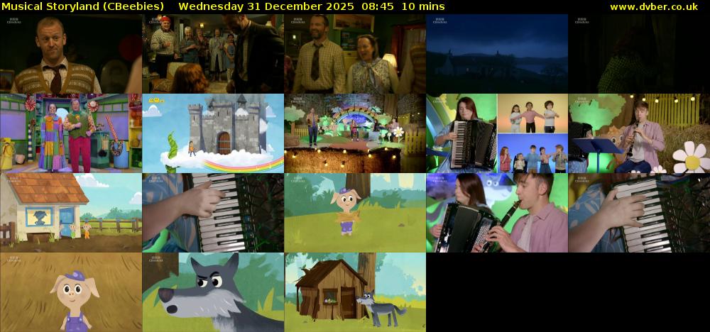 Musical Storyland (CBeebies) Wednesday 31 December 2025 08:45 - 08:55
