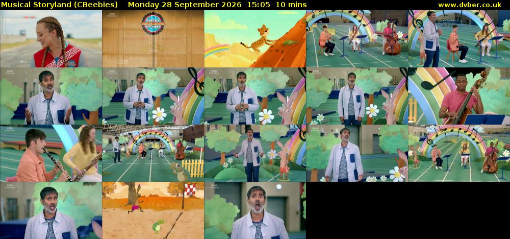 Musical Storyland (CBeebies) Monday 28 September 2026 15:05 - 15:15