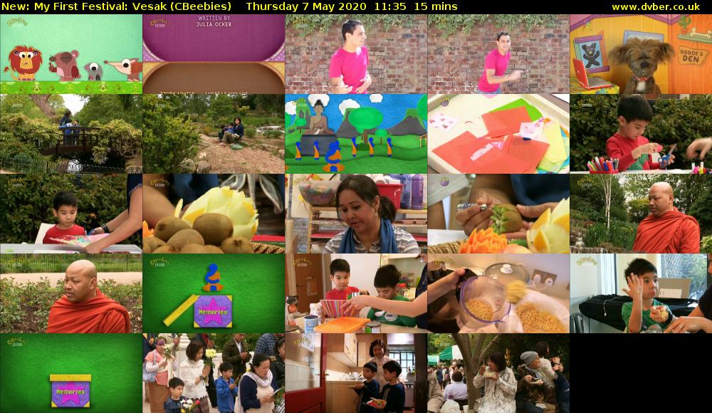 My First Festival: Vesak (CBeebies) Thursday 7 May 2020 11:35 - 11:50