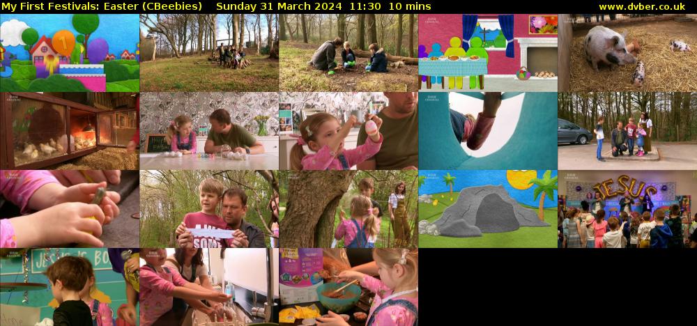 My First Festivals: Easter (CBeebies) Sunday 31 March 2024 11:30 - 11:40