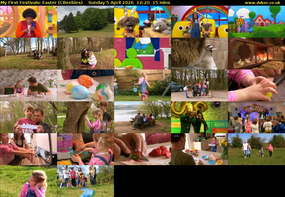 My First Festivals: Easter (CBeebies) Sunday 5 April 2026 12:20 - 12:35