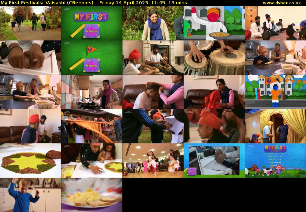 My First Festivals: Vaisakhi (CBeebies) Friday 14 April 2023 11:45 - 12:00