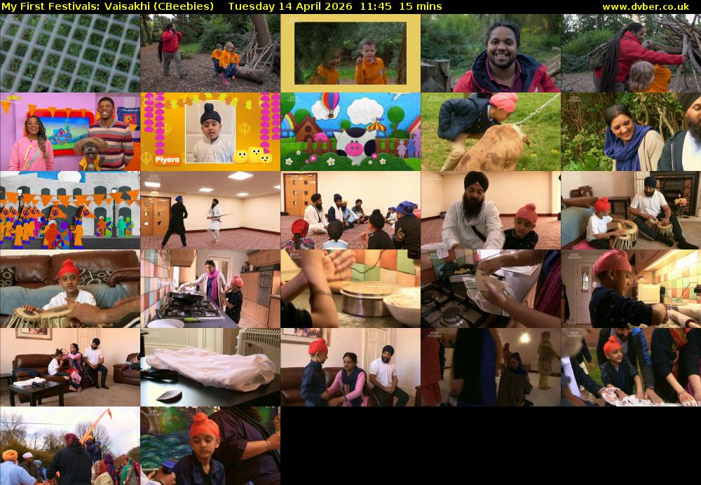 My First Festivals: Vaisakhi (CBeebies) Tuesday 14 April 2026 11:45 - 12:00