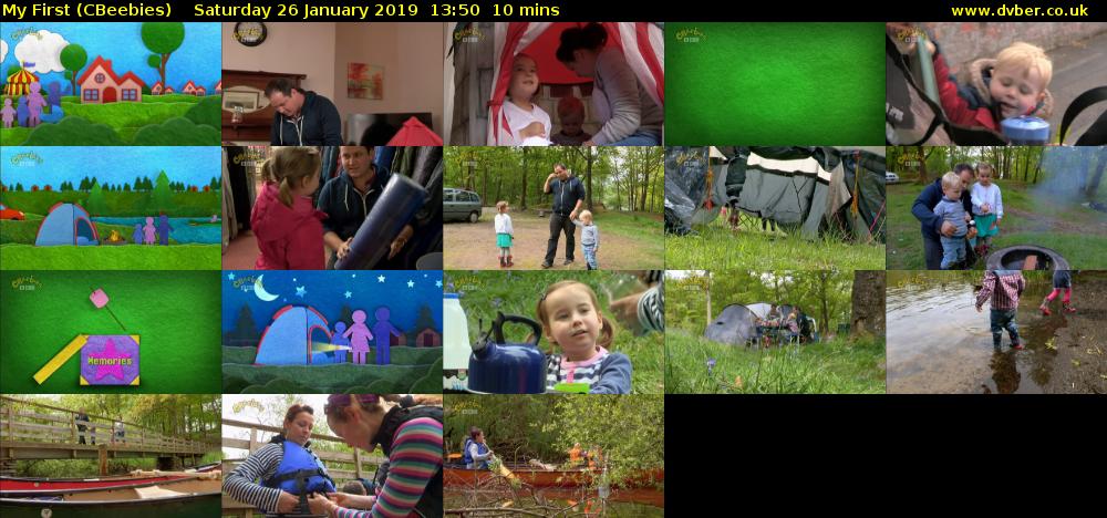 My First (CBeebies) Saturday 26 January 2019 13:50 - 14:00
