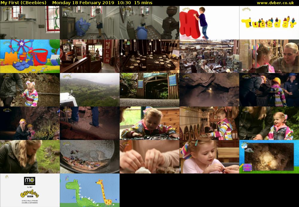 My First (CBeebies) Monday 18 February 2019 10:30 - 10:45