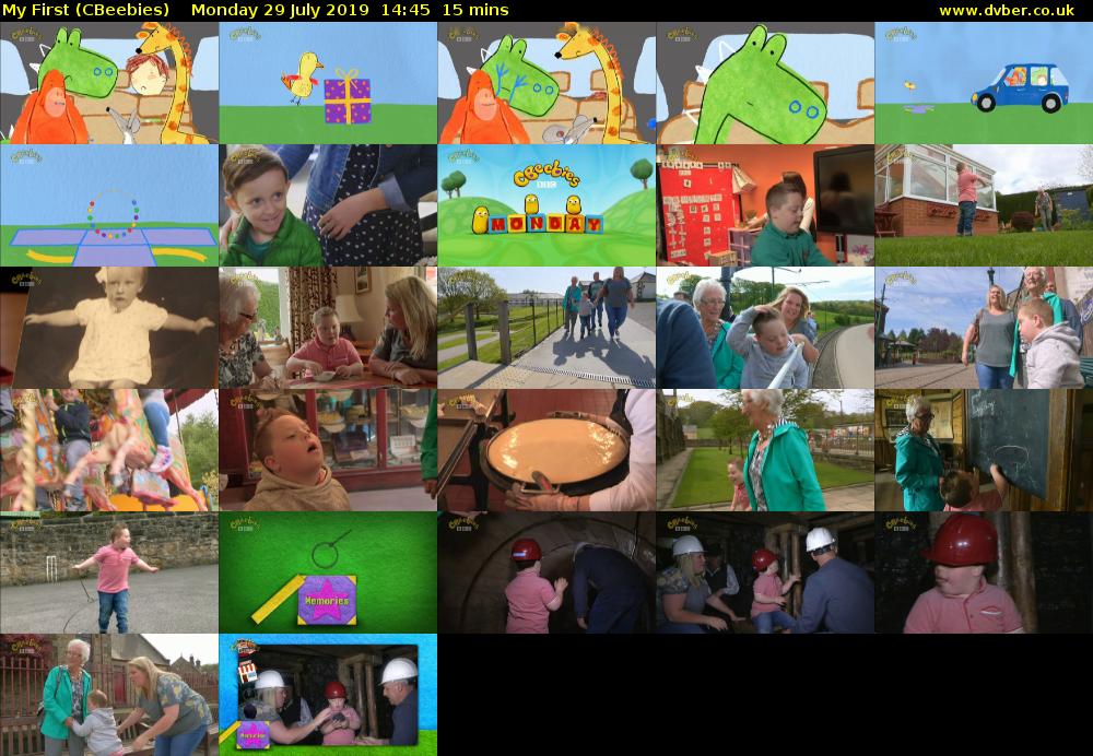 My First (CBeebies) Monday 29 July 2019 14:45 - 15:00
