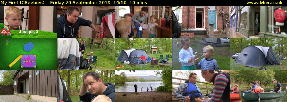My First (CBeebies) Friday 20 September 2019 14:50 - 15:00