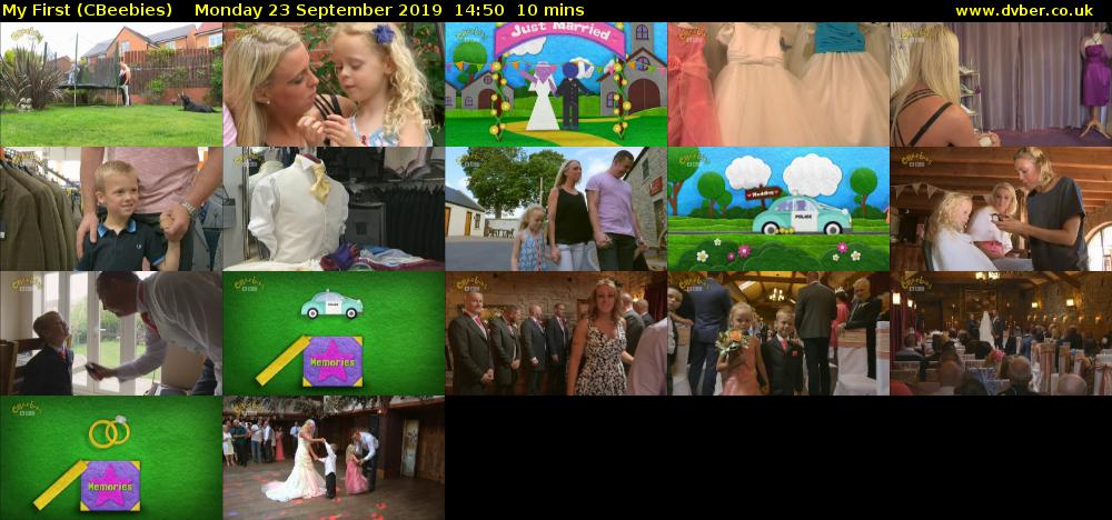 My First (CBeebies) Monday 23 September 2019 14:50 - 15:00