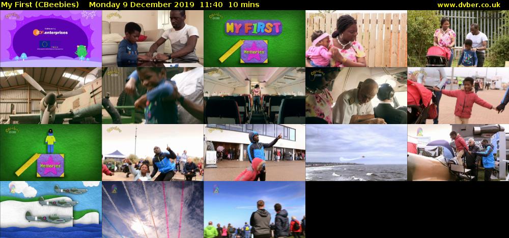 My First (CBeebies) Monday 9 December 2019 11:40 - 11:50