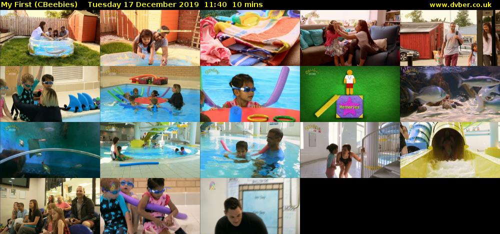 My First (CBeebies) Tuesday 17 December 2019 11:40 - 11:50