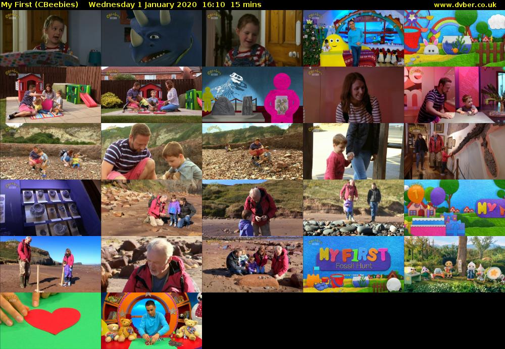 My First (CBeebies) Wednesday 1 January 2020 16:10 - 16:25