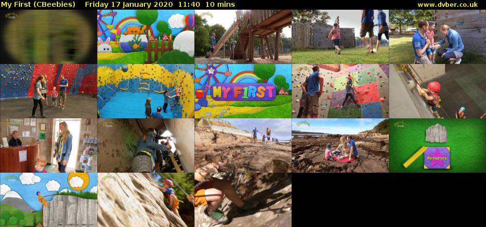My First (CBeebies) Friday 17 January 2020 11:40 - 11:50