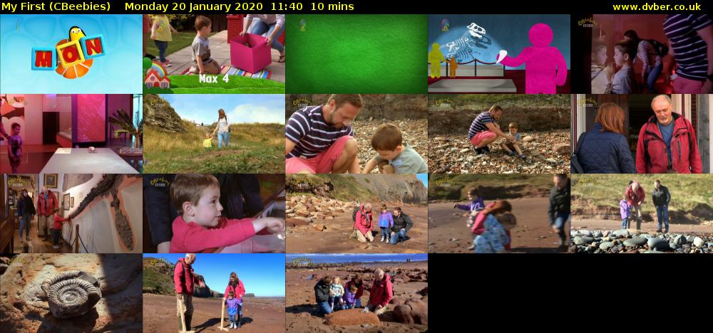 My First (CBeebies) Monday 20 January 2020 11:40 - 11:50
