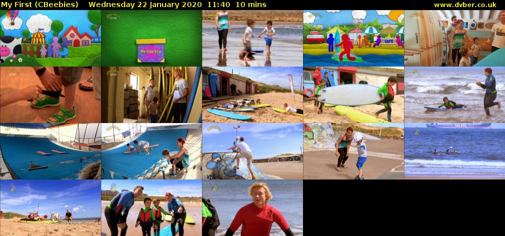 My First (CBeebies) Wednesday 22 January 2020 11:40 - 11:50