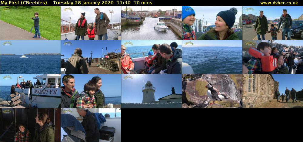 My First (CBeebies) Tuesday 28 January 2020 11:40 - 11:50
