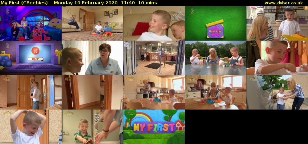 My First (CBeebies) Monday 10 February 2020 11:40 - 11:50