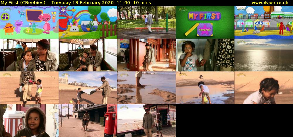 My First (CBeebies) Tuesday 18 February 2020 11:40 - 11:50