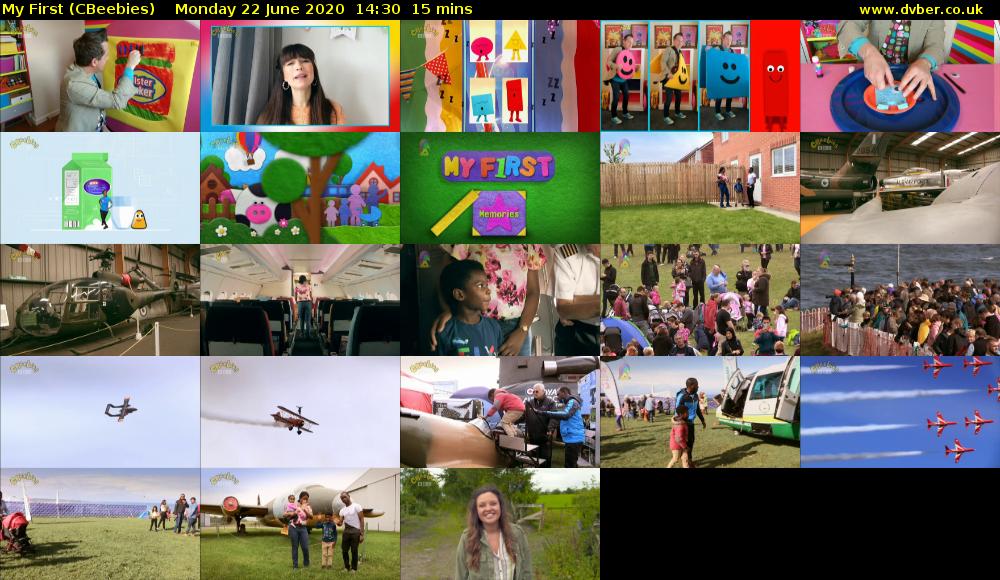 My First (CBeebies) Monday 22 June 2020 14:30 - 14:45