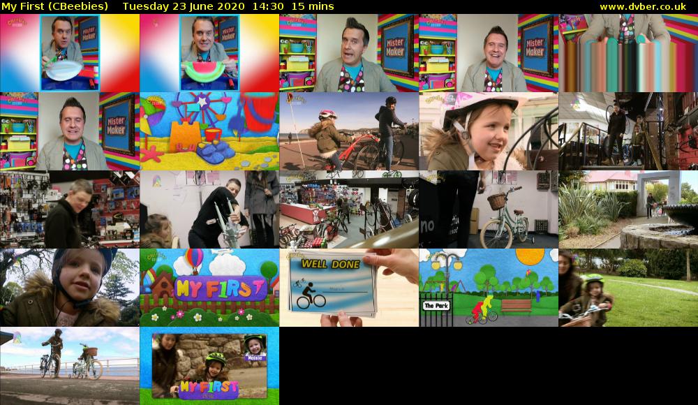 My First (CBeebies) Tuesday 23 June 2020 14:30 - 14:45