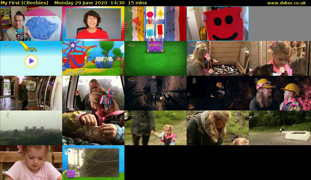 My First (CBeebies) Monday 29 June 2020 14:30 - 14:45