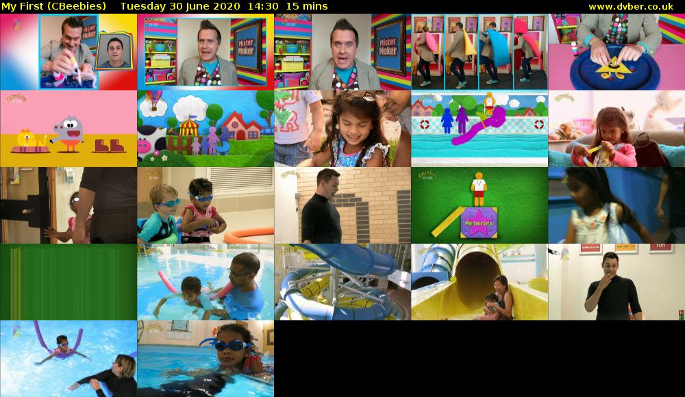 My First (CBeebies) Tuesday 30 June 2020 14:30 - 14:45