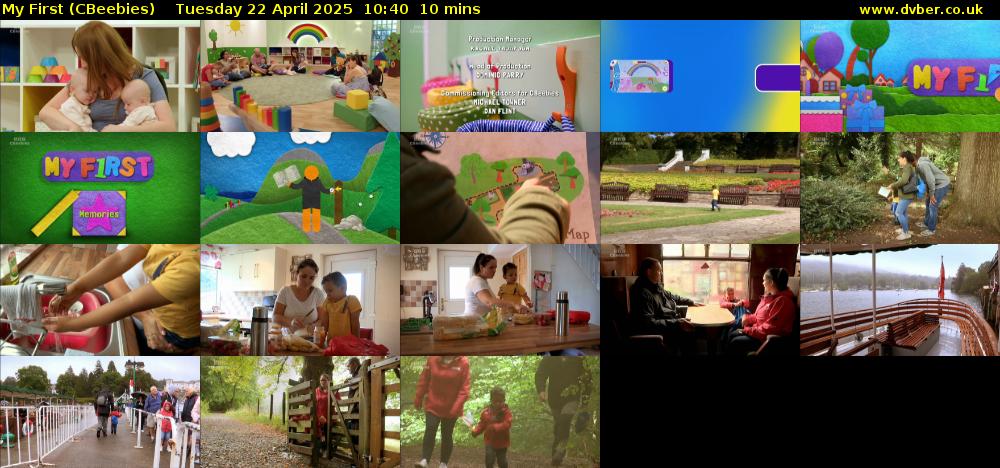 My First (CBeebies) Tuesday 22 April 2025 10:40 - 10:50